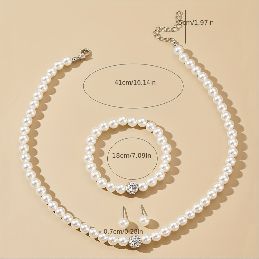 Kpop Style Jewelry Set Silver Plated Milky Stone for Daily Outfits Evening